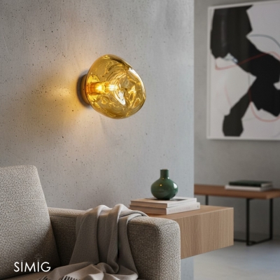 Lampada da parete moderna con lava irregolare S55