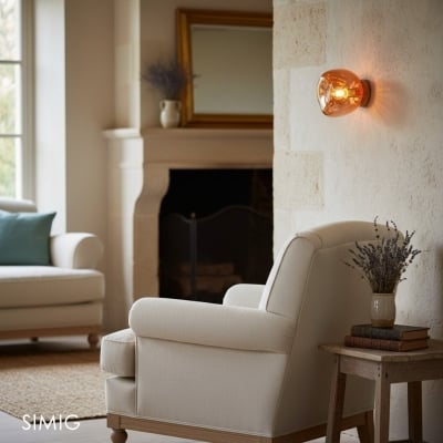 Lampada da parete moderna con lava irregolare S55