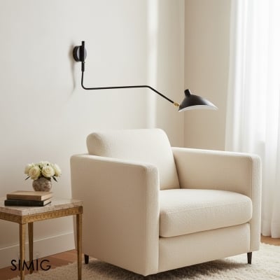 Lámpara de pared Serge Mouille