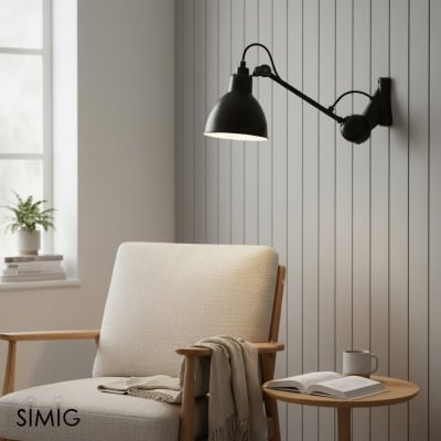 Lámpara de techo o pared con brazo oscilante giratorio Nordic S112