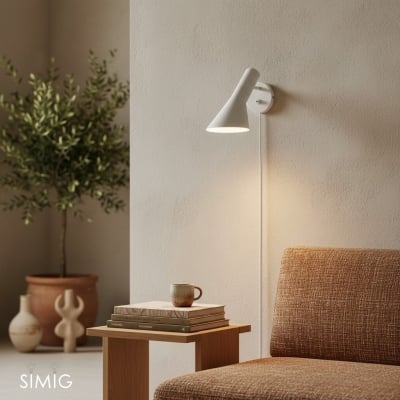 Lámpara de pared para dormitorio con diseño de metal S19