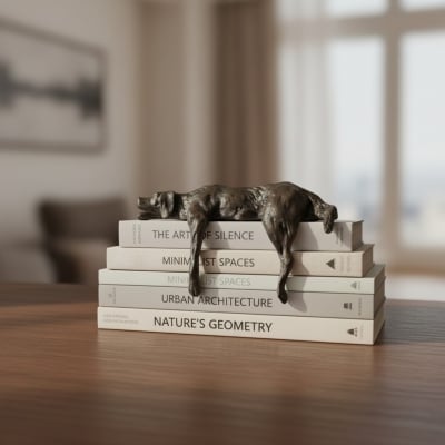 Floxo Abstrakte Metallfigur – Nordische Skulptur für Schreibtische T1195