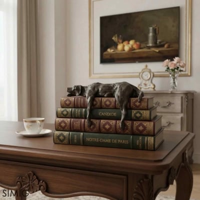 Floxo Abstrakte Metallfigur – Nordische Skulptur für Schreibtische T1195