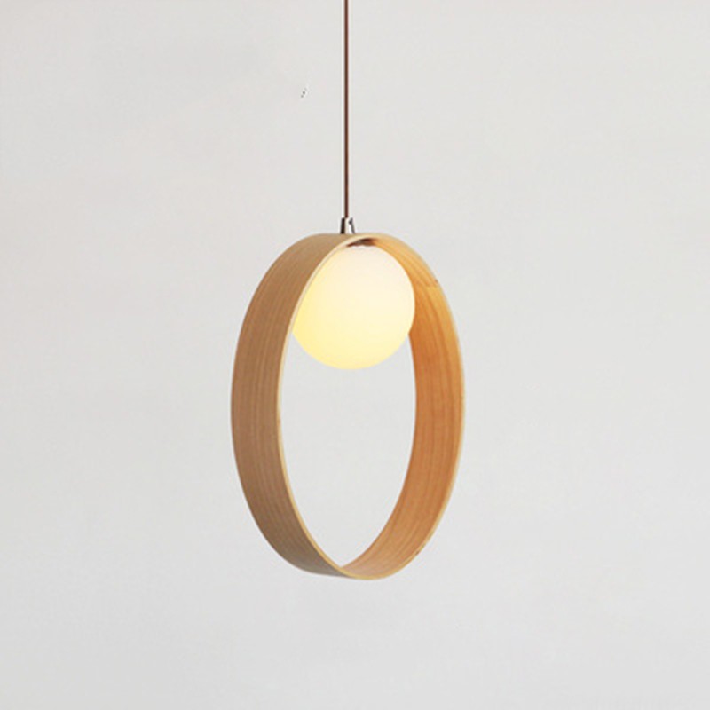 RING Wooden Pendant Light