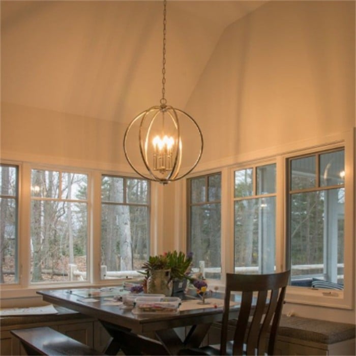 Svícnový lustr Globe Cage