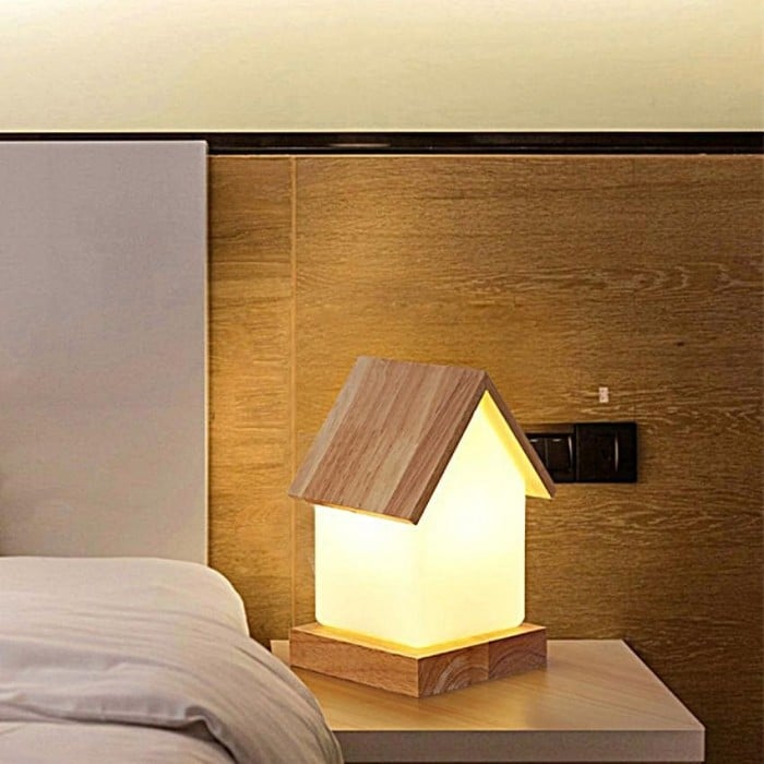 Przytulna lampa stołowa LED