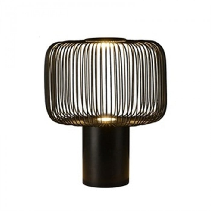 Lampe de table cage à oiseaux