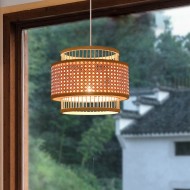 Zahradní tkací závěsné svítidlo Zen Wabi-sabi