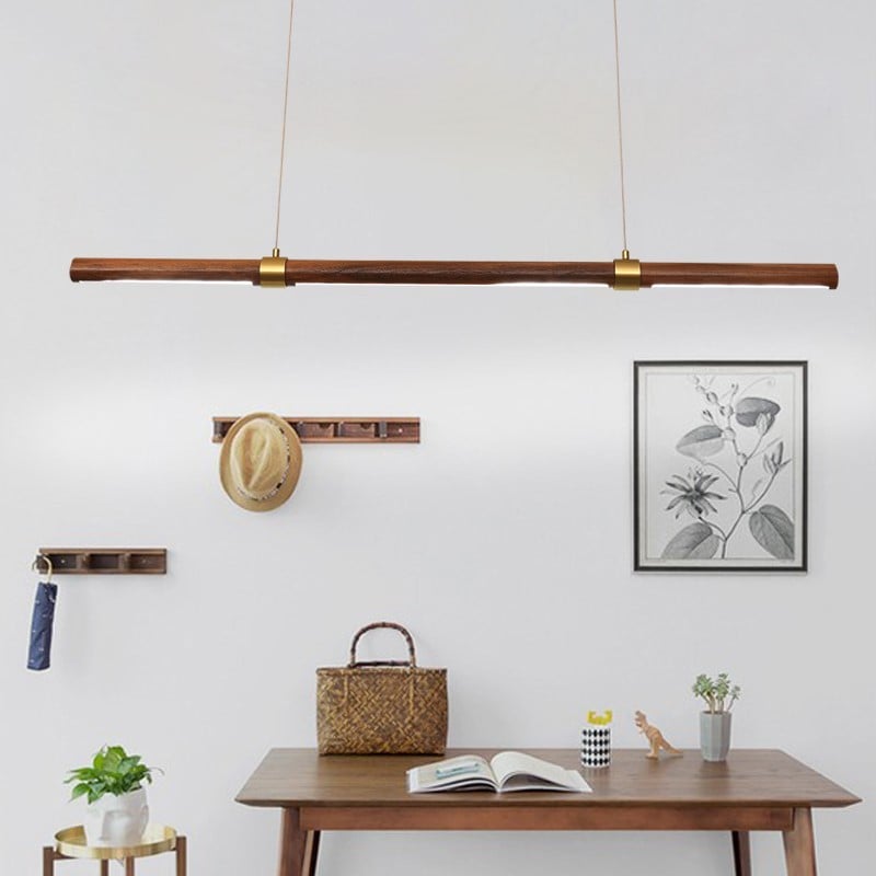 HOMER Round Case Wooden Pendant Light