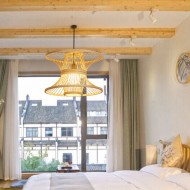 Suspension en rotin d'art de lanterne chinoise