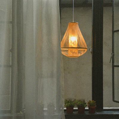 Chinese stijl rotan homestay hanglamp