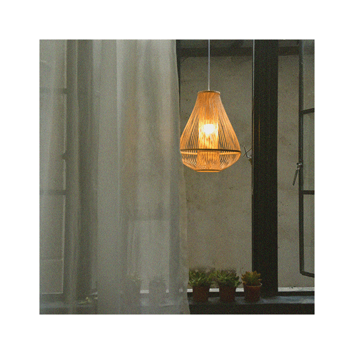 中華風籐ホームステイペンダントライト