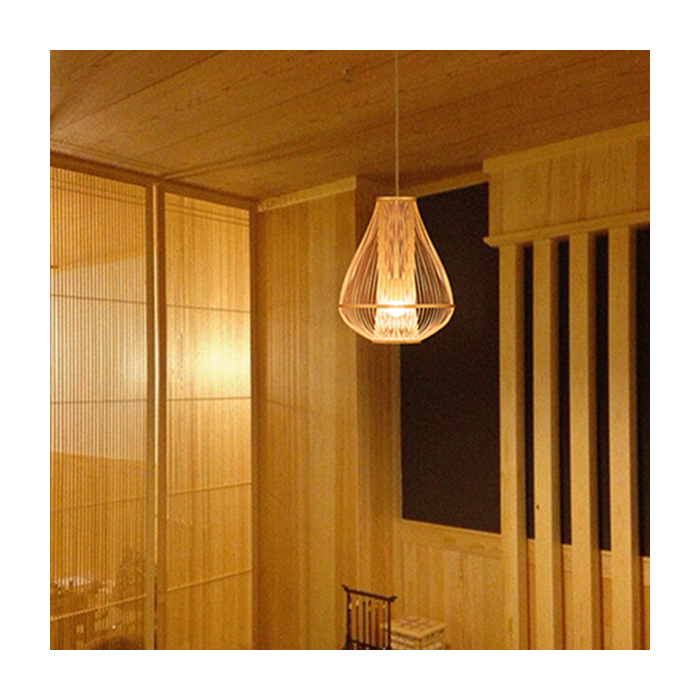 中華風籐ホームステイペンダントライト