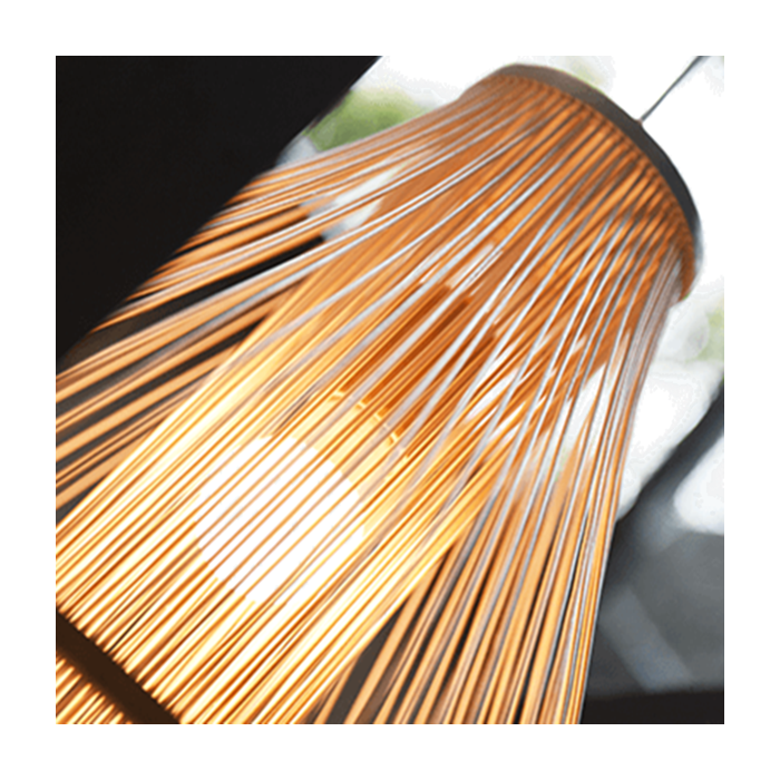 中華風籐ホームステイペンダントライト