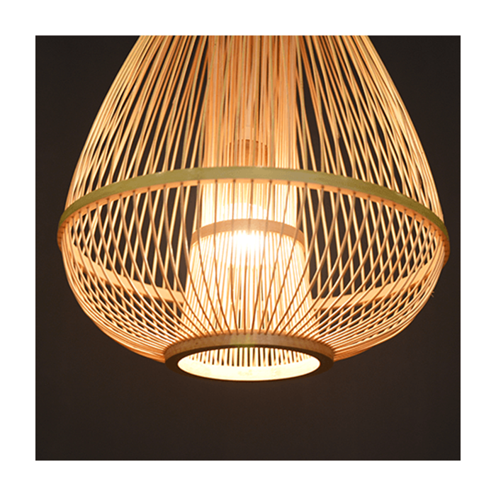 中華風籐ホームステイペンダントライト