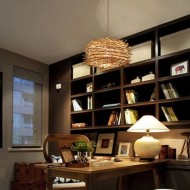 Einfache Vogelnest Creative Rattan Pendelleuchte