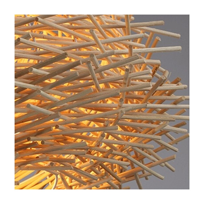 Eenvoudige vogelnest creatieve rotan hanglamp