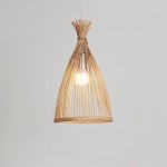 Eenvoudige vogelnest creatieve rotan hanglamp
