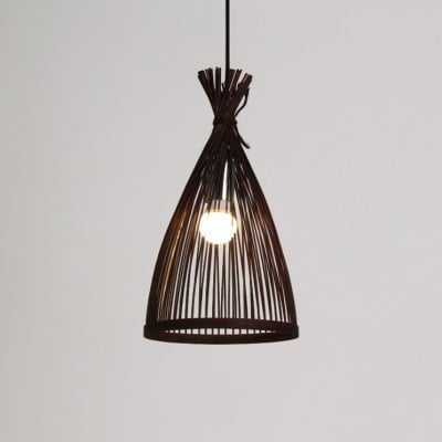 Bamboo Retro Groom Pendant Light