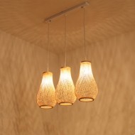 通路籐装飾ペンダントライト