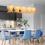 通路籐装飾ペンダントライト