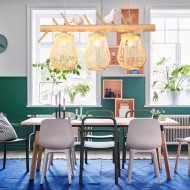 通路籐装飾ペンダントライト