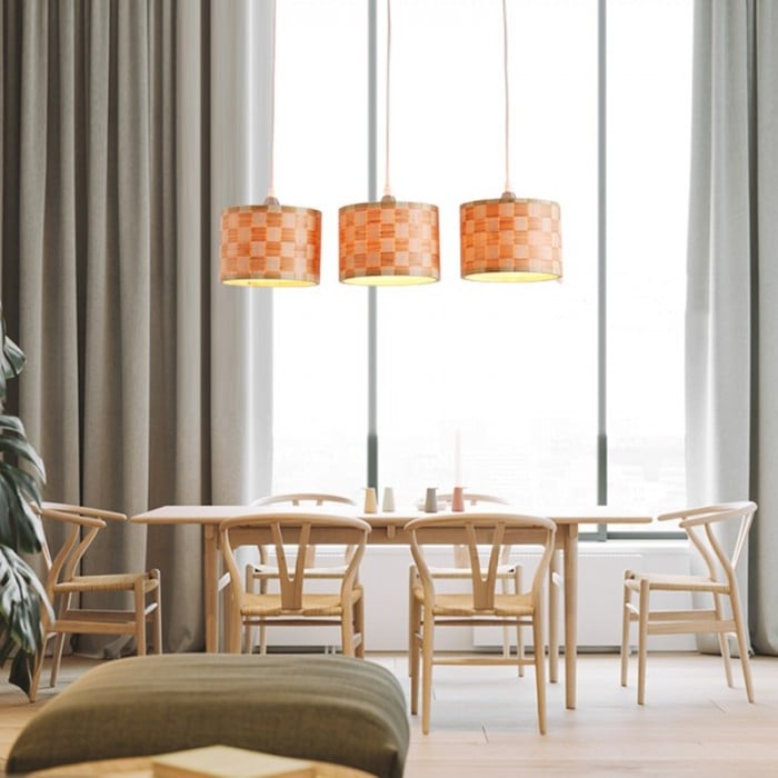 通路籐装飾ペンダントライト