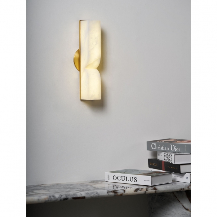 Rectangular Alabaster Wall Lamp T1863 | Wall Lights | SIMIG LIGHTING