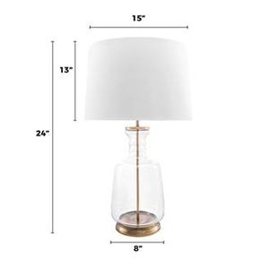 Emma Clear Glass Table Lamp