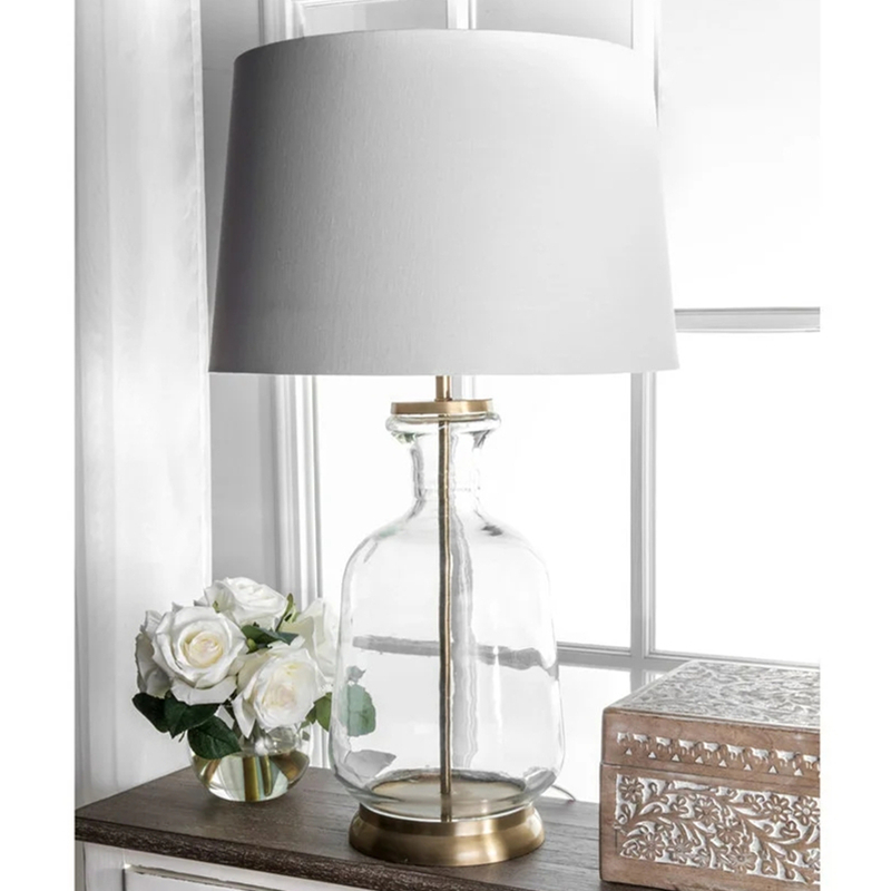 Emma Clear Glass Table Lamp