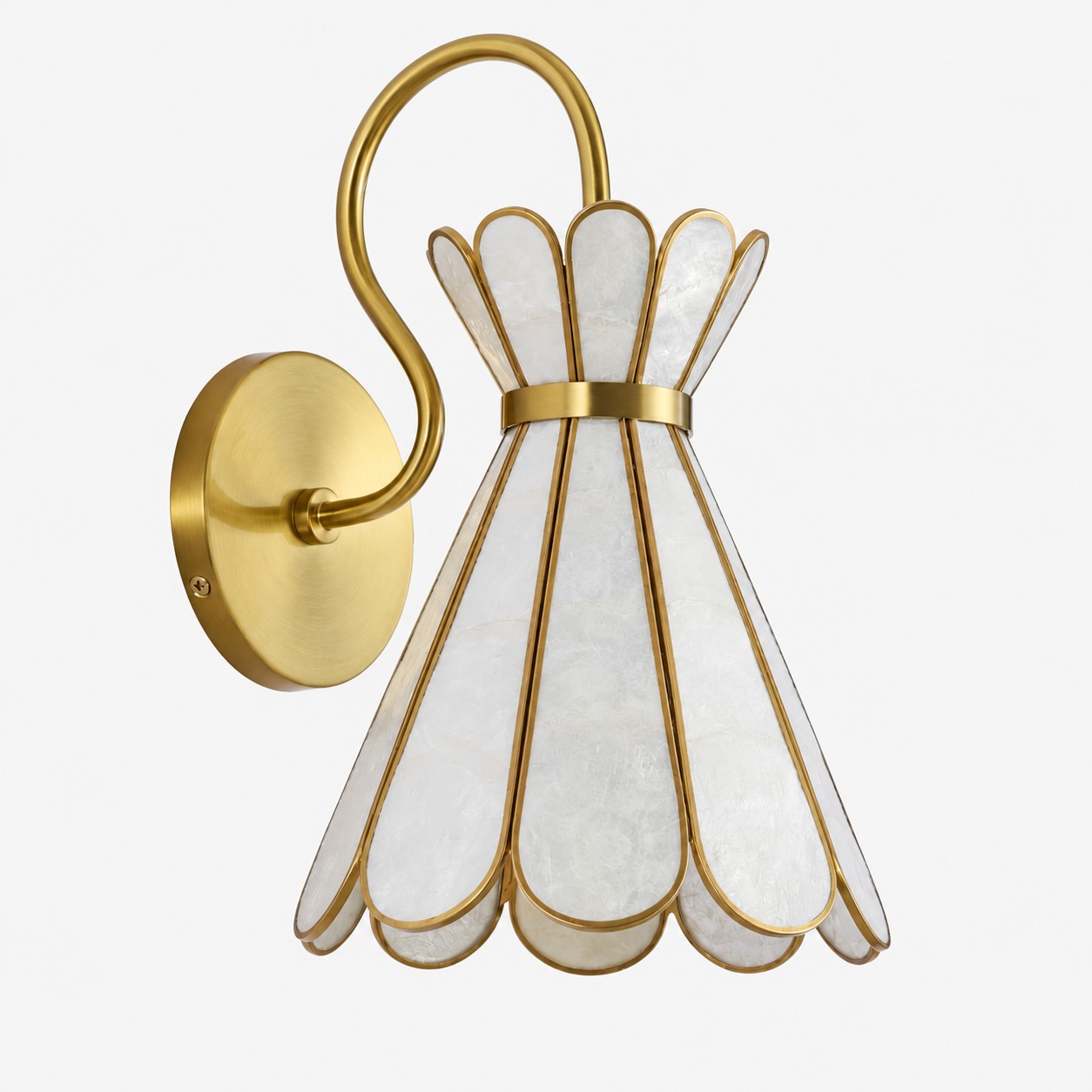 Capiz Petal Wall Sconce