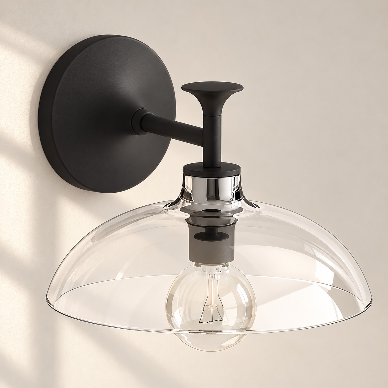 Matte Black, 1 light
