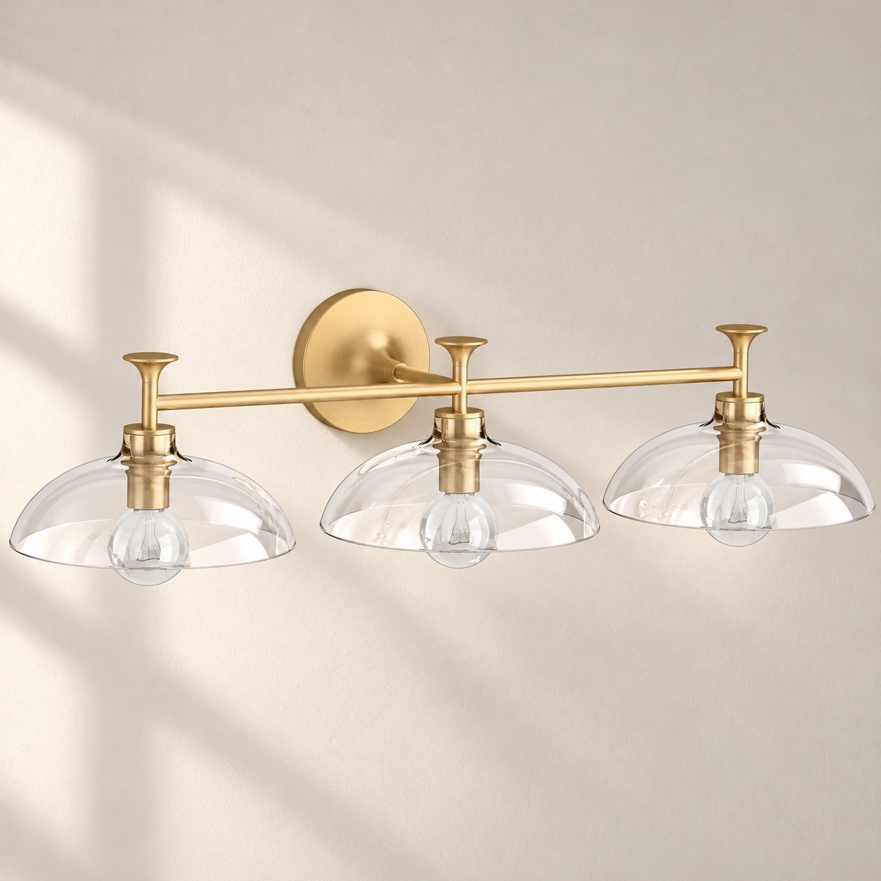 Brushed Moderne Brass, 3 lights