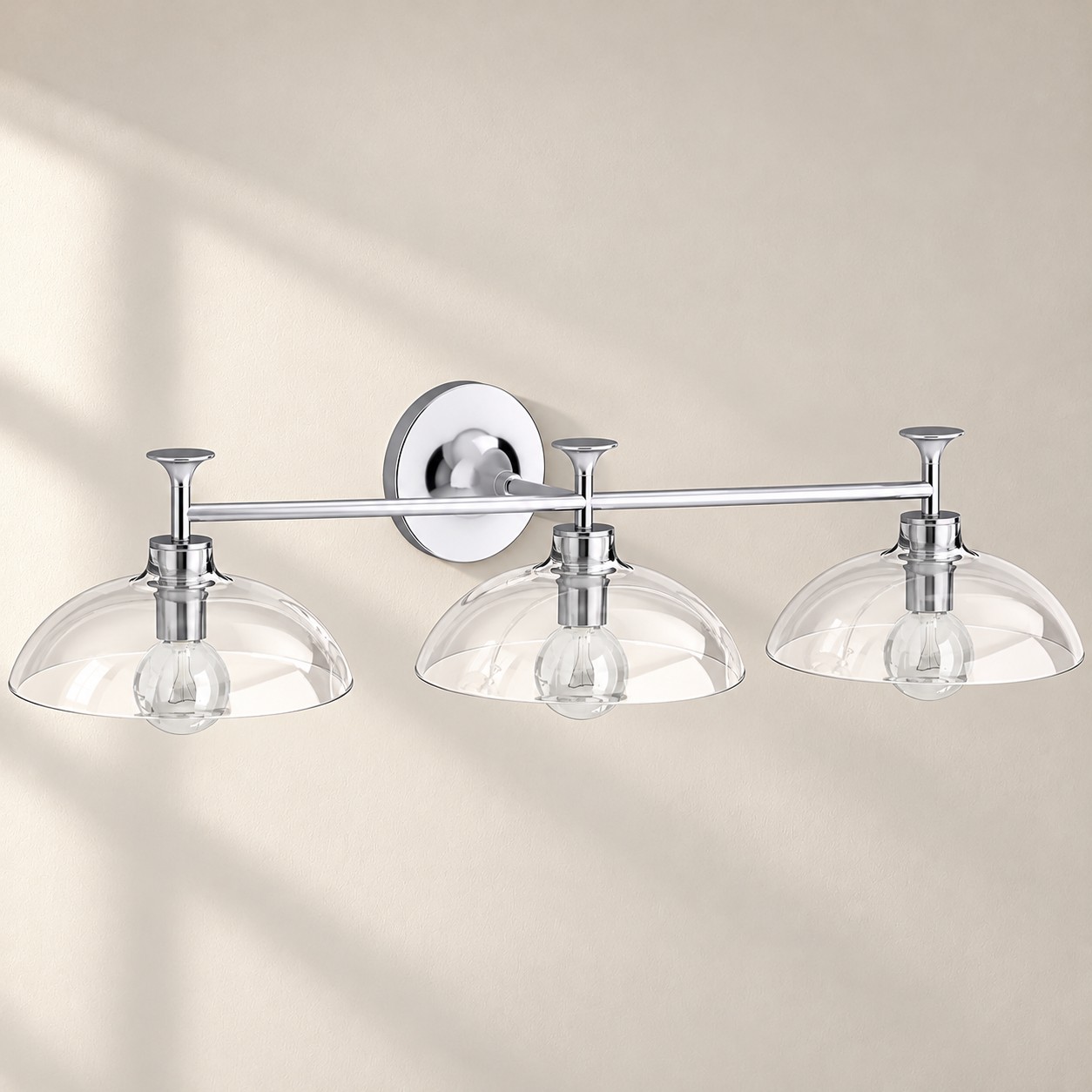 Polished Chrome, 3 lights