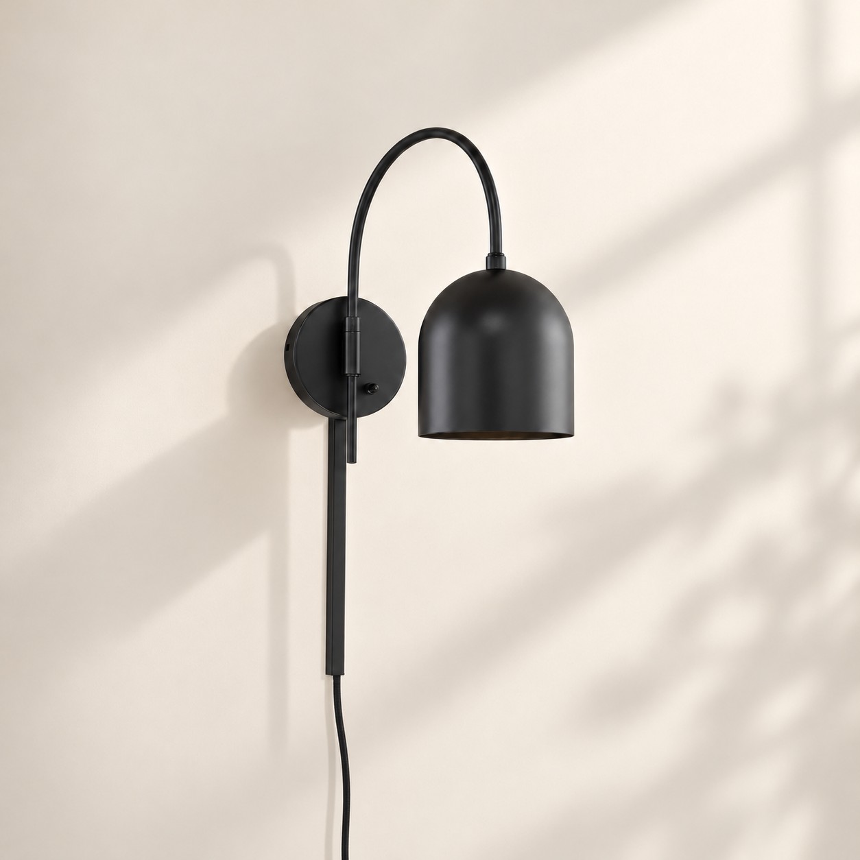 Plug-In Arched Wall Sconce