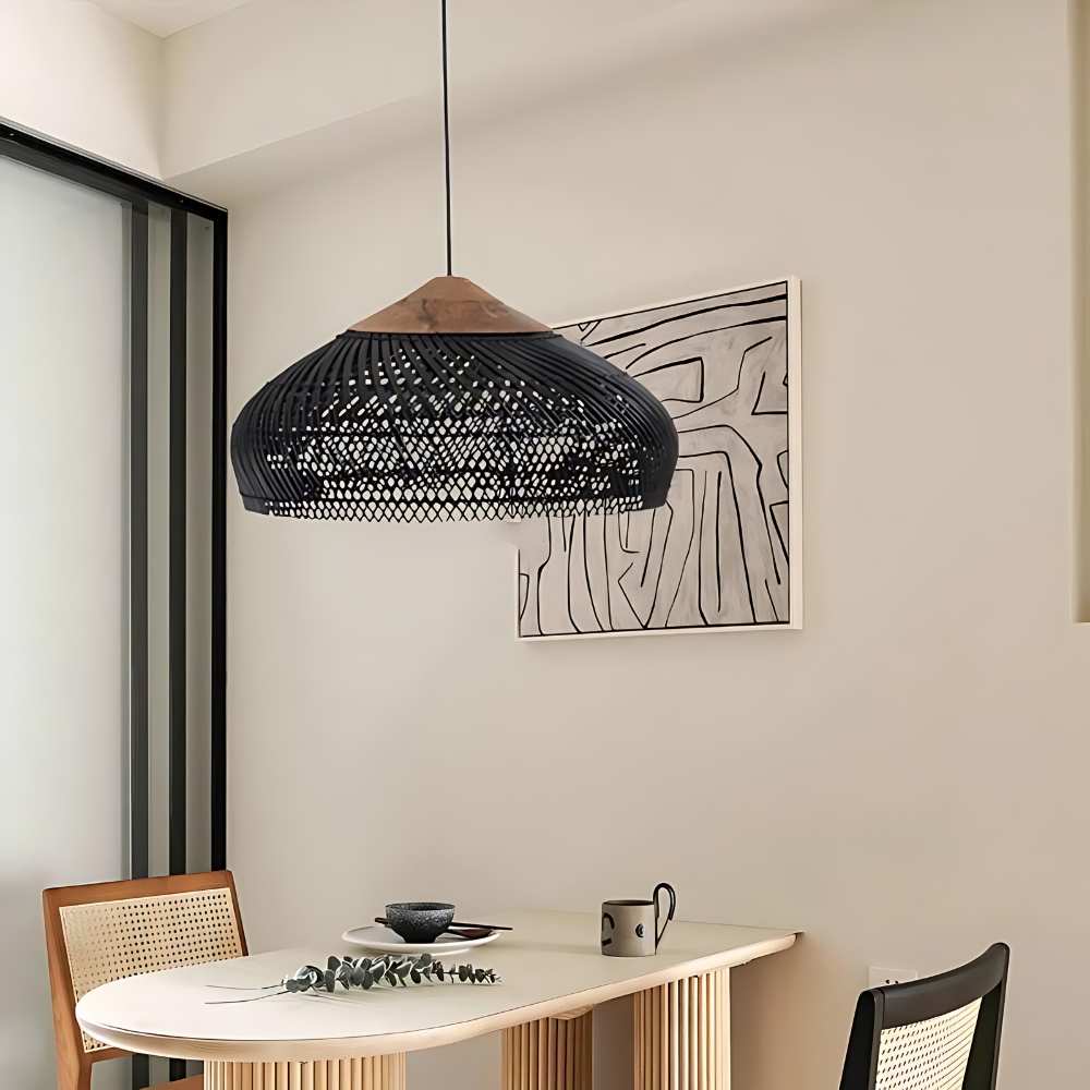 Retro Bohemian Rattan Pendant Light T2060
