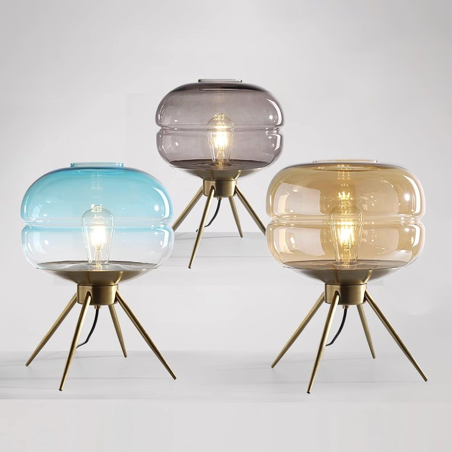 Luxury Personality Colored Glass Cover Tall Table Lamp M132