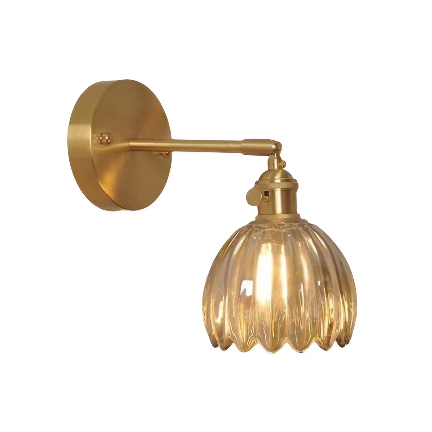 Retro Glass Flower Bud Tulip Wall Lamp S120