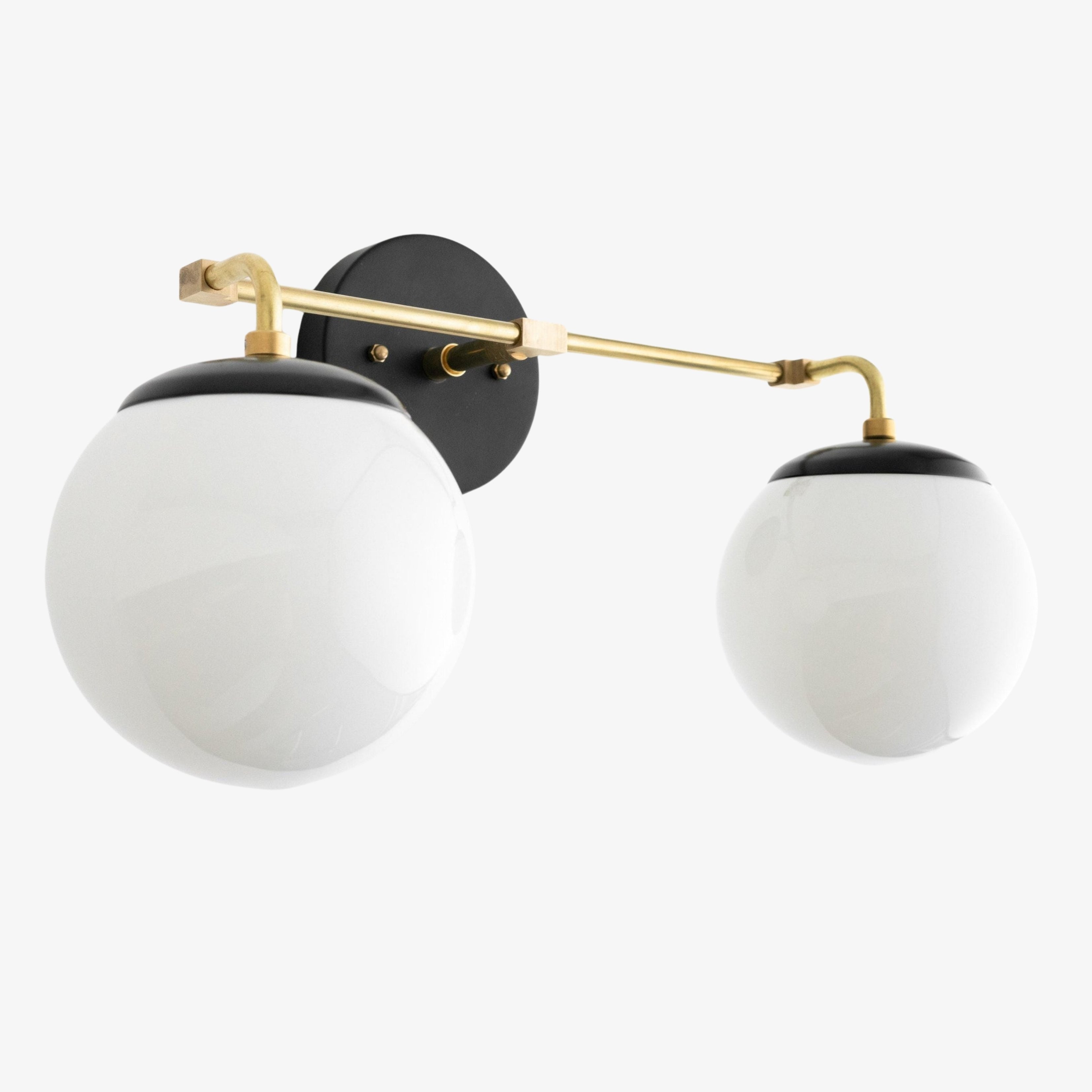Glorica Glass Wall Sconce - Modern Vintage Vanity Light Fixture T376