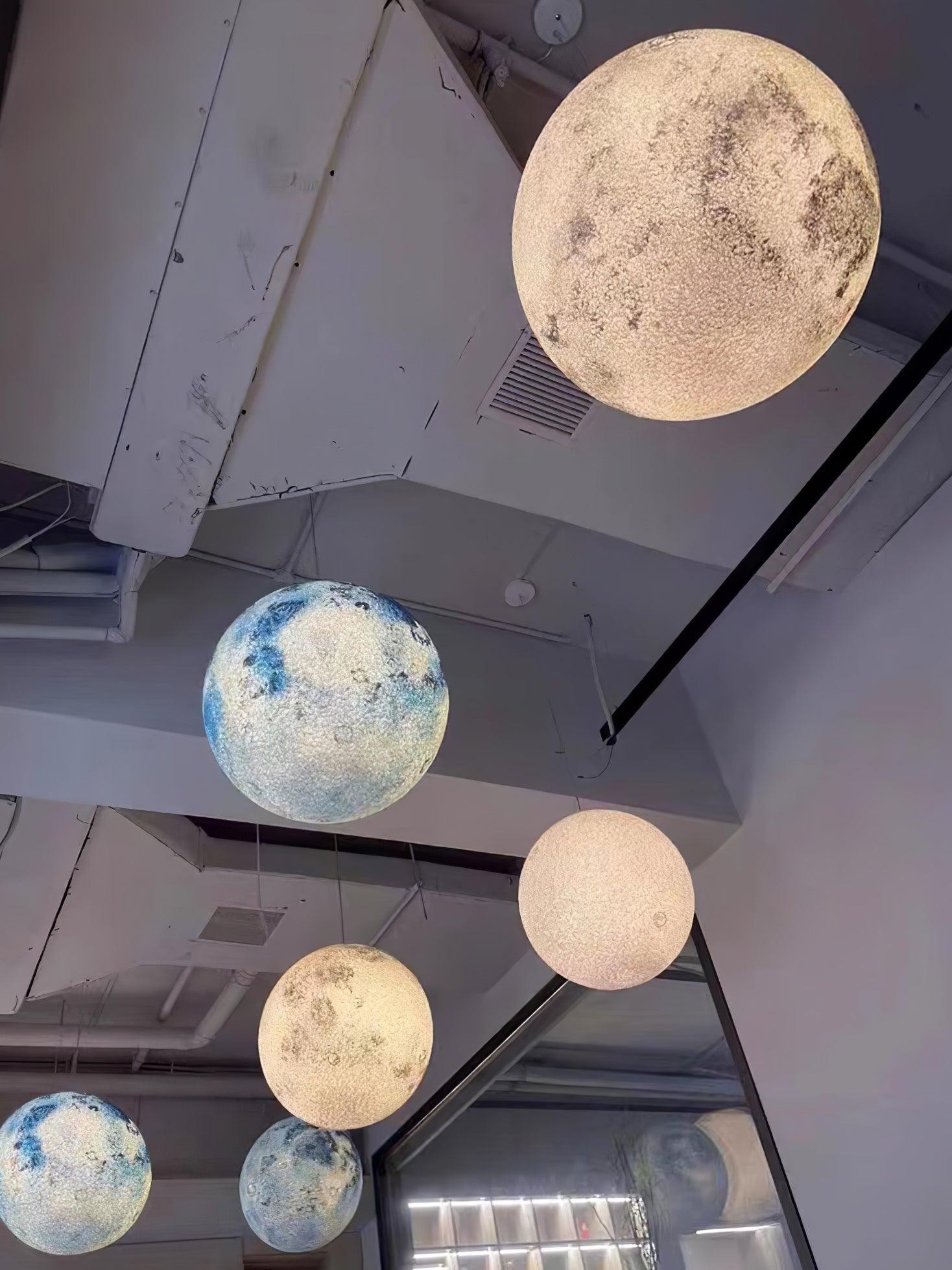 Planetary White Moon Chandelier Suitable For Living Room M584