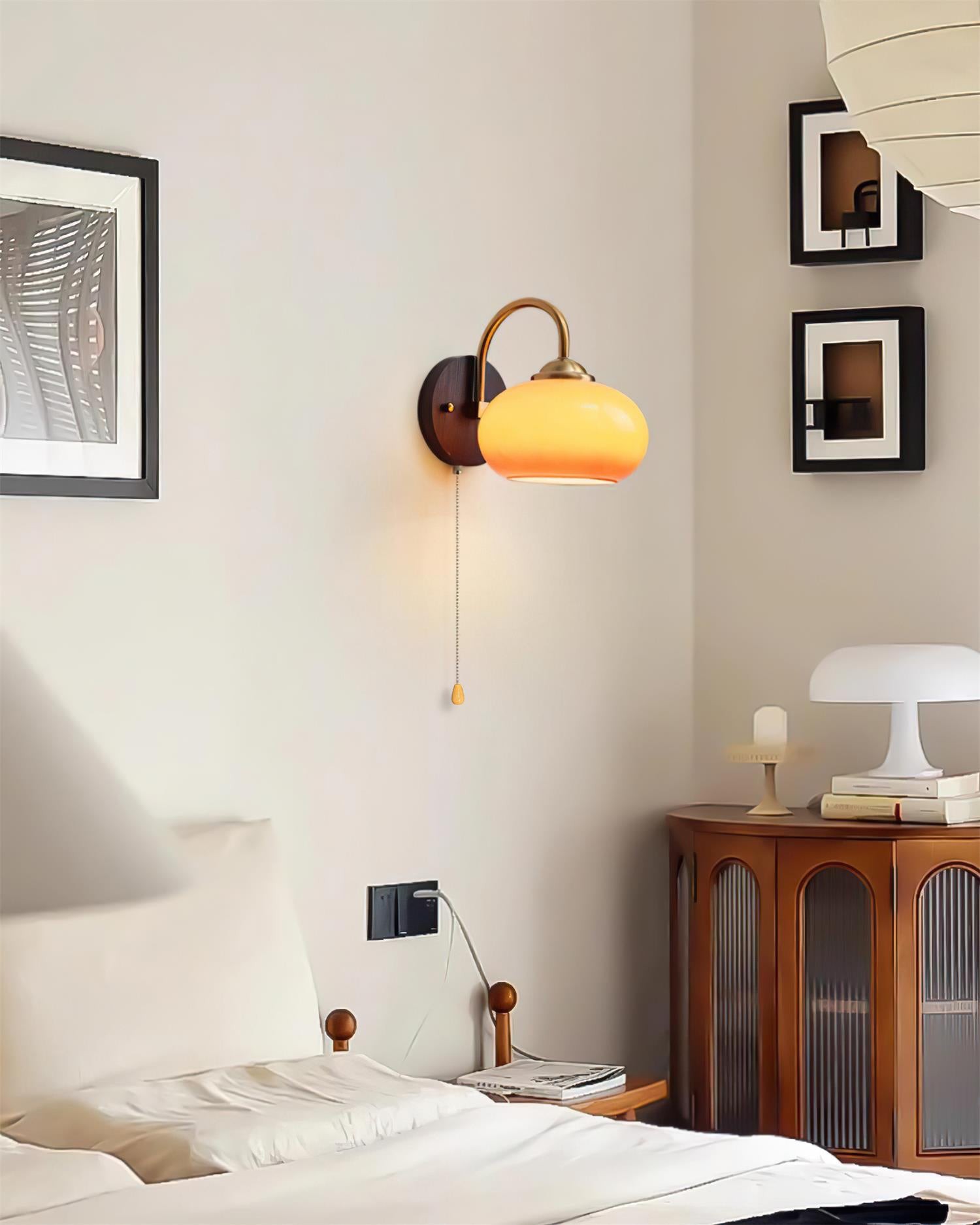 Cream Style Persimmon Wall Lamp P046