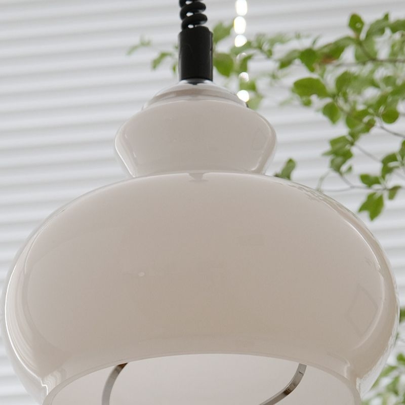 Lunea Nordic Adjustable Retro Cream Glass Pendant Light T2179