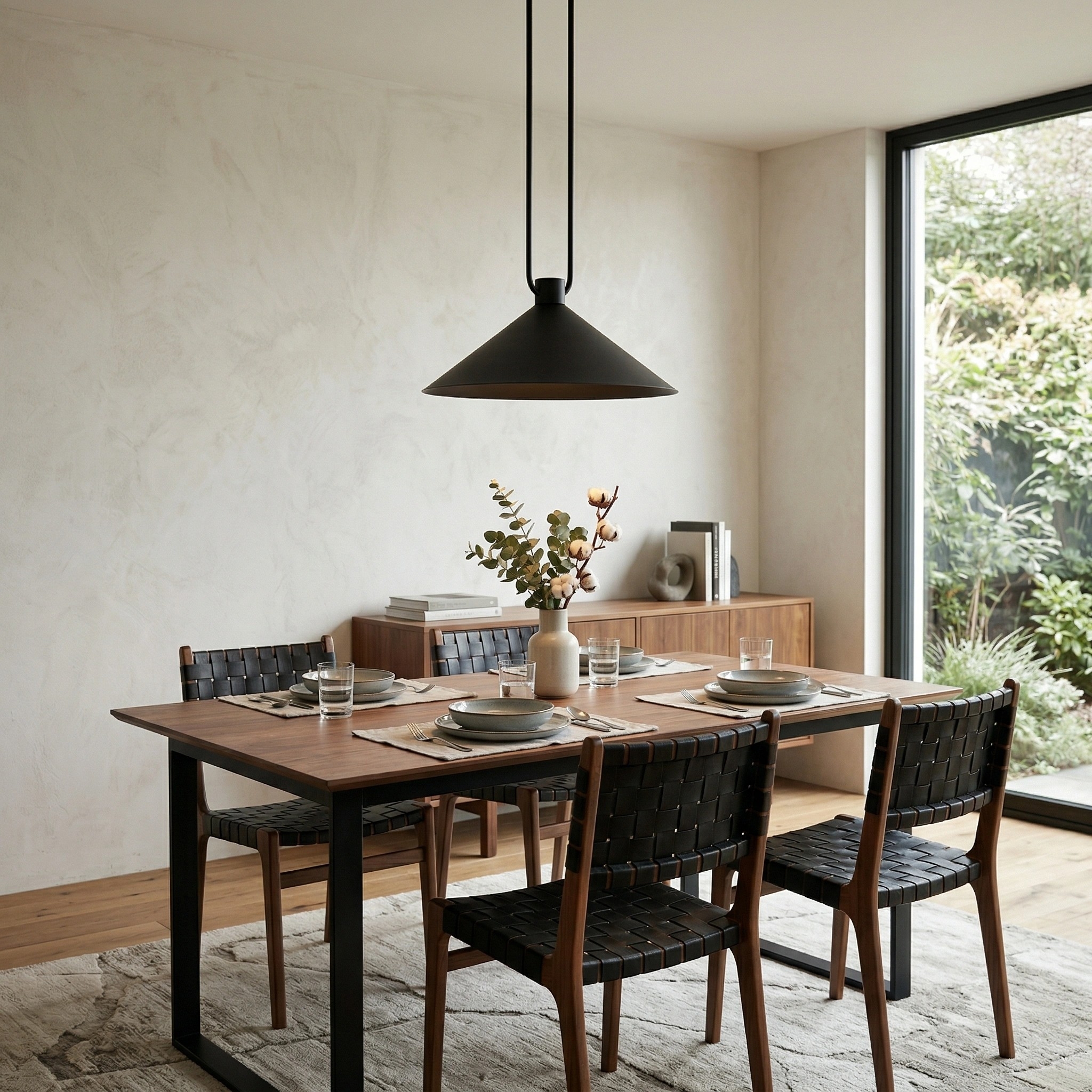 Vaxeuran Industrial Metal Cone Pendant Light - Modern Industrial Design for Kitchens and Dining T1223