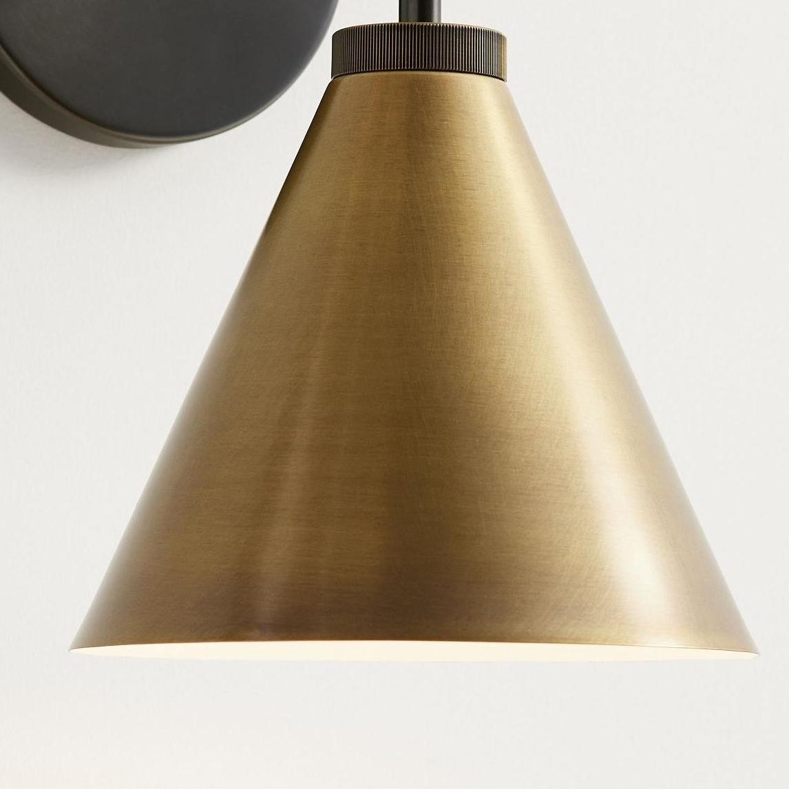 Retro Metal Cone Tapered Sconce Light G34
