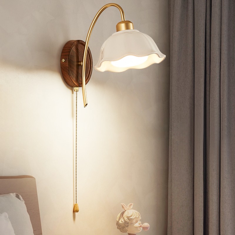 Wabi Sabi Style Ceramic Wall Lamp