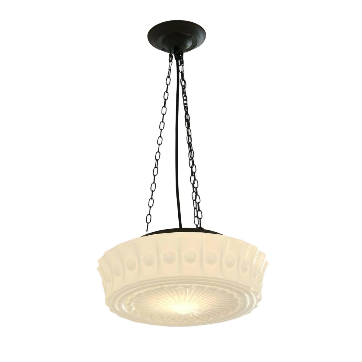 Iron Glass Cylinder Shade Chandelier G14