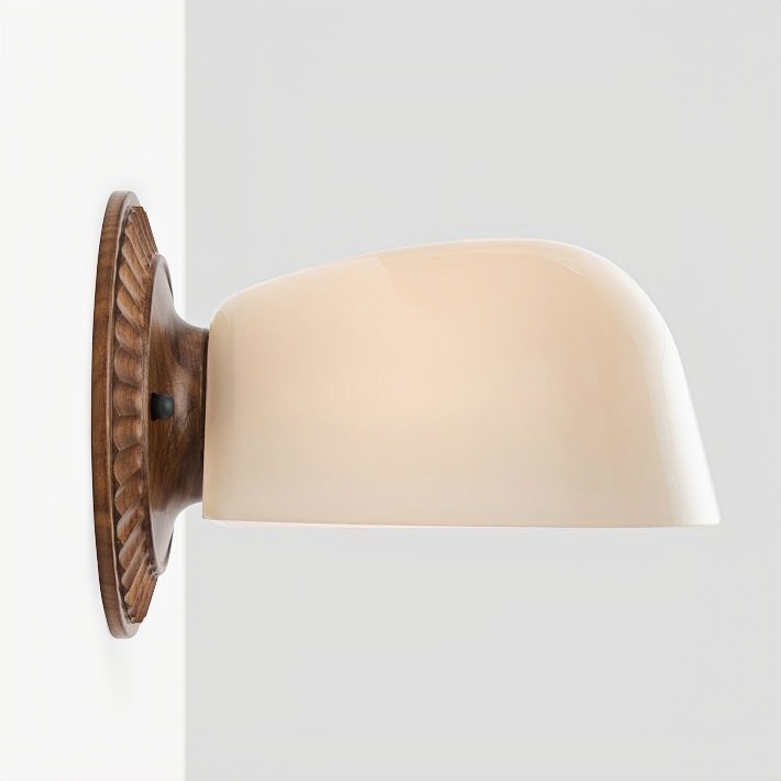 Fiea Fluted Wall Sconce - Art Deco Inspired Design with Soft Ambient Lighting for Bathroom or Bedroom T813