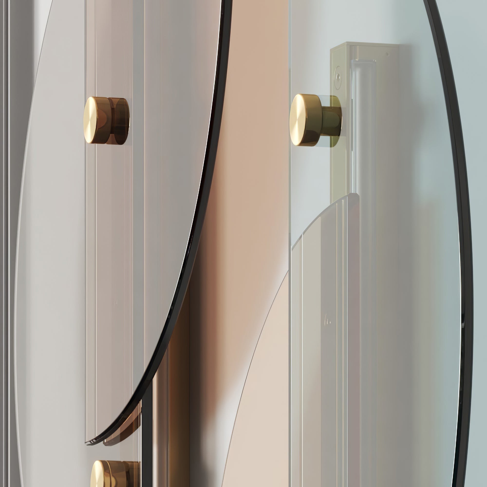 Simple Fan-Shaped Glass Arc Wall Lamp M21