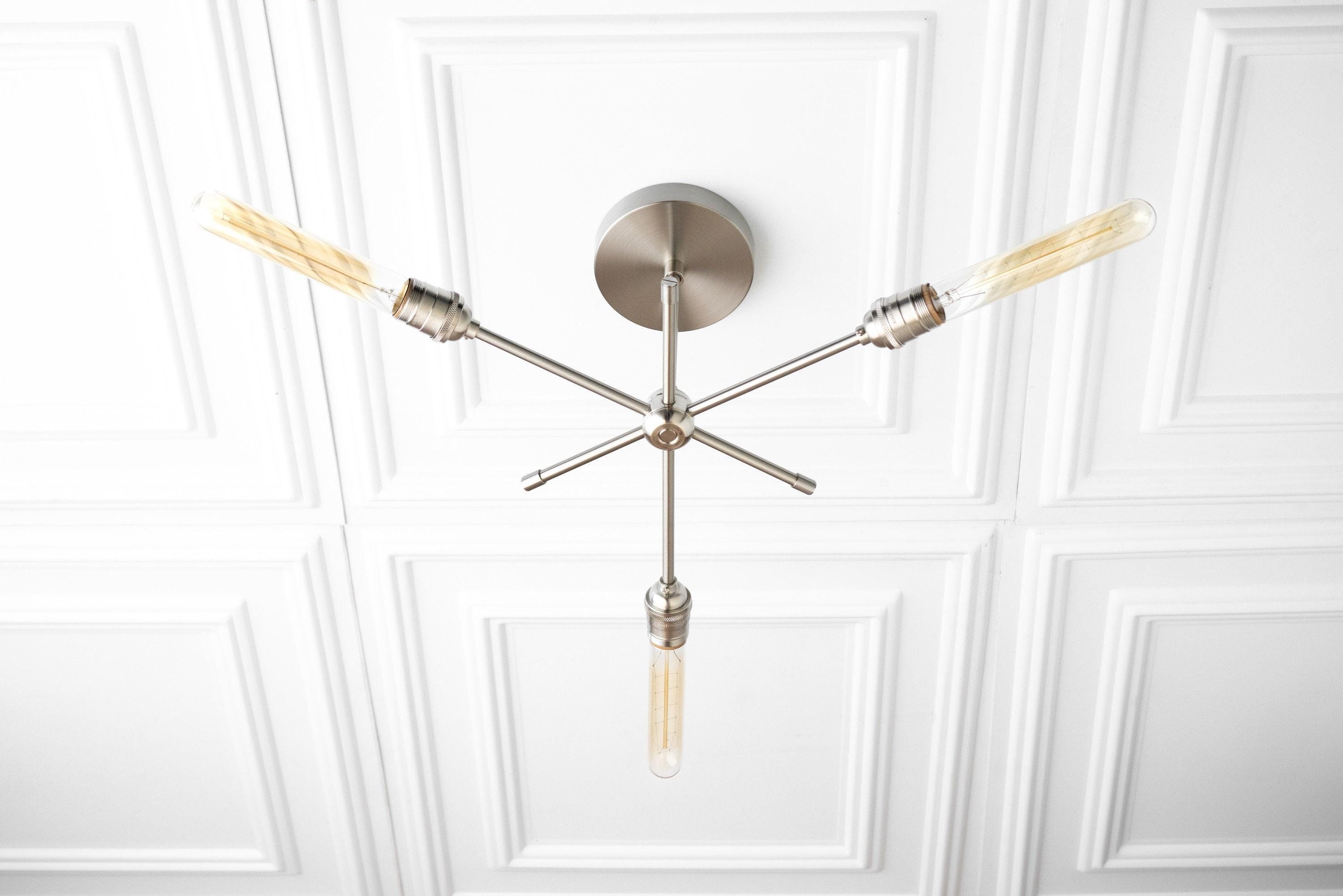 Mobilux Line Industrial Chandelier - Modern Ceiling Light Fixture for Home T331