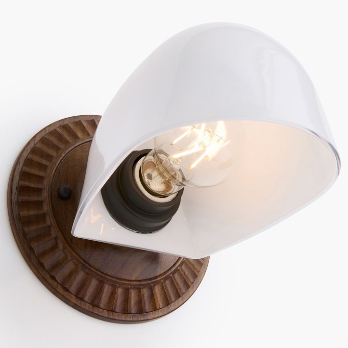 Fiea Fluted Wall Sconce - Art Deco Inspired Design with Soft Ambient Lighting for Bathroom or Bedroom T813